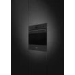 SMEG KOMBINÁLT MIKROHULLÁMÚ SÜTŐ, Classica design, Galileo, 60 cm, ES LCD, matt fekete