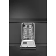 SMEG TELJESEN BEÉPÍTHETŐ MOSOGATÓGÉP, 45 cm, 10 teríték, 8 funkció, 2 hőmérséklet, 46dB