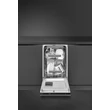 SMEG TELJESEN BEÉPÍTHETŐ MOSOGATÓGÉP, 45 cm, 10 teríték, 8 funkció, 2 hőmérséklet, 46dB