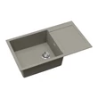 EVIDO Cubo XL 6S compact gránit mosogató, 860 x 500 mm, platina