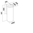 Falmec POLAR EVO 35 cm fali páraelszívó, inox