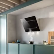 Falmec QUASAR 90 cm fali páraelszívó, fekete üveg
