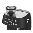 SMEG ŐRLŐVEL KOMBINÁLT ESPRESSO KÁVÉFŐZŐ, retro, matt fekete