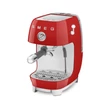 SMEG ESPRESSO KÁVÉFŐZŐ COLD BREW FUNKCIÓVAL, retro, piros