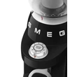 SMEG FÉLPROFESSZIONÁLIS  KÁVÉDARÁLÓ, retro, fekete