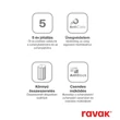 Supernova SKCP4 90x90 195 zuhanykabin fehér+grape