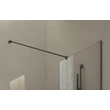 Walk-In Air Wall 110 zuhanykabin fekete+transparent