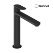 Eleganta álló mosdócsaptelep BeCool 220 mm leeresztő nélkül EL 014.21BLM, Black Matt