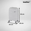 TraveLux Voyager kabinbőrönd keményfedeles levehető kerékkel 55x40x20 cm