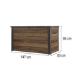 Decocoat műanyag kerti láda 870 L