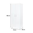 Family ruhásszekrény 74x182 cm fehér