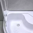 Spirit Deep 90x90 cm íves zuhanykabin zuhanytálcával