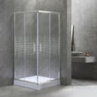 Spirit Mátrix 90x90 cm szögletes zuhanykabin, zuhanytálcával