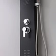 Malaga Black hidromasszázs zuhanypanel