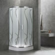 Spirit Bamboo 80x80 cm íves zuhanykabin zuhanytálcával