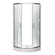 Spirit Bamboo 90x90 cm íves zuhanykabin zuhanytálcával
