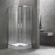 Spirit Mátrix 80x80 cm íves zuhanykabin zuhanytálcával