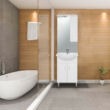 Bianca Plus 55 komplett fürdőszoba bútor magasfényű fehér