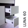 Luna 60 alsó szekrény mosdóval
