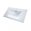 Primo 80 alsó fürdőszoba bútor mosdóval tükörfényes fehér-rauna szil színben