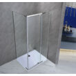 Galatro 80x100 cm aszimmetrikus zuhanykabin zuhanytálca nélkül
