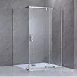 Galatro 80x120 cm aszimmetrikus zuhanykabin zuhanytálca nélkül