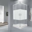 Madera 80x80 cm szögletes zuhanykabin zuhanytálcával