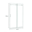Bold 130x195 cm görgős zuhanyajtó