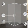 Spirit Clear 80x80 cm szögletes zuhanykabin, zuhanytálca nélkül