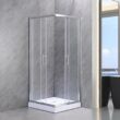 Spirit Clear 80x80 cm szögletes zuhanykabin, zuhanytálcával