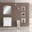 Bianca Prime 75 komplett fürdőszoba bútor magasfényű fehér