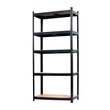 Nagy teherbírású polc 150x70x30 cm 150 kg fekete