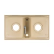 Tia szögletes két medencés gránit mosogató szifonnal bézs