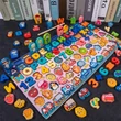 6 az 1-ben formabeillesztő és oktató Montessori fajáték