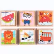 Fakocka puzzle, kirakós fajáték