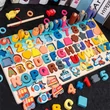 Logaritmikus formabeillesztő és oktató Montessori fajáték