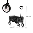 Összecsukható kerti strandkocsi szürke