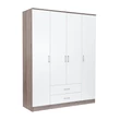 Miami gardróbszekrény 160x205 cm fehér-yorki tölgy