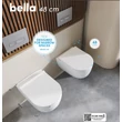 CeraStyle BELLA fali WC + SLIM ülőke - perem nélküli - rimless - mély öblítésű - rövid - 48 cm