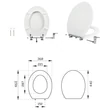 CR BIDÉS WC ülőke - hideg / melegvizes csapteleppel - Duroplast - 44 x 37 cm