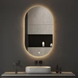 Viva AURA PINO 50 fürdőszoba tükör - érintőkapcsolóval - AMBIENT LED - OVÁLIS - ÁLLÓ - 50x90 cm