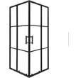 Viva AQUA - FEKETE mintás - FEKETE keretes - zuhanykabin - 90 SZÖGLETES - 6 mm üveg - 90 x 90 x 190