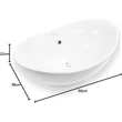 Gondola 59 - PULTRA ültethető - Top Counter - porcelán mosdó - 59 x 39 x 21 cm