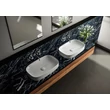 Sanovit MATTEO - PULTRA ültethető - Top Counter - porcelán mosdó -  - 65 x 40 cm