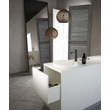 Sanovit LAURA - PULTRA ültethető - Top Counter - porcelán mosdó - O - Ø 41 cm