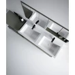 Sanovit ISIK - porcelán mosdókagyló - dupla - 120 x 44 cm