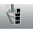 Vela Banyo KAYRA zuhany tolóajtó - víztiszta 6 mm biztonsági üveggel - 140 x 190 cm