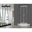 Vela Banyo TMP zuhanykabin - 80 ÍVES - 5 mm víztiszta vízlepergető üveggel - 80 x 80 x 190 cm