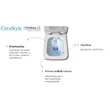 CeraStyle IBIZA fali WC - BEÉPÍTETT bidé funkcióval - rimless - perem nélküli - mély öblítés