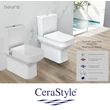 CeraStyle NOURA monoblokk WC - BEÉPÍTETT bidé funkcióval - mély öblítésű